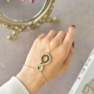 Infinity hand bracelet
