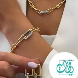 Tiffany silver gold set