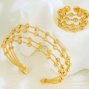 Half set line bangle